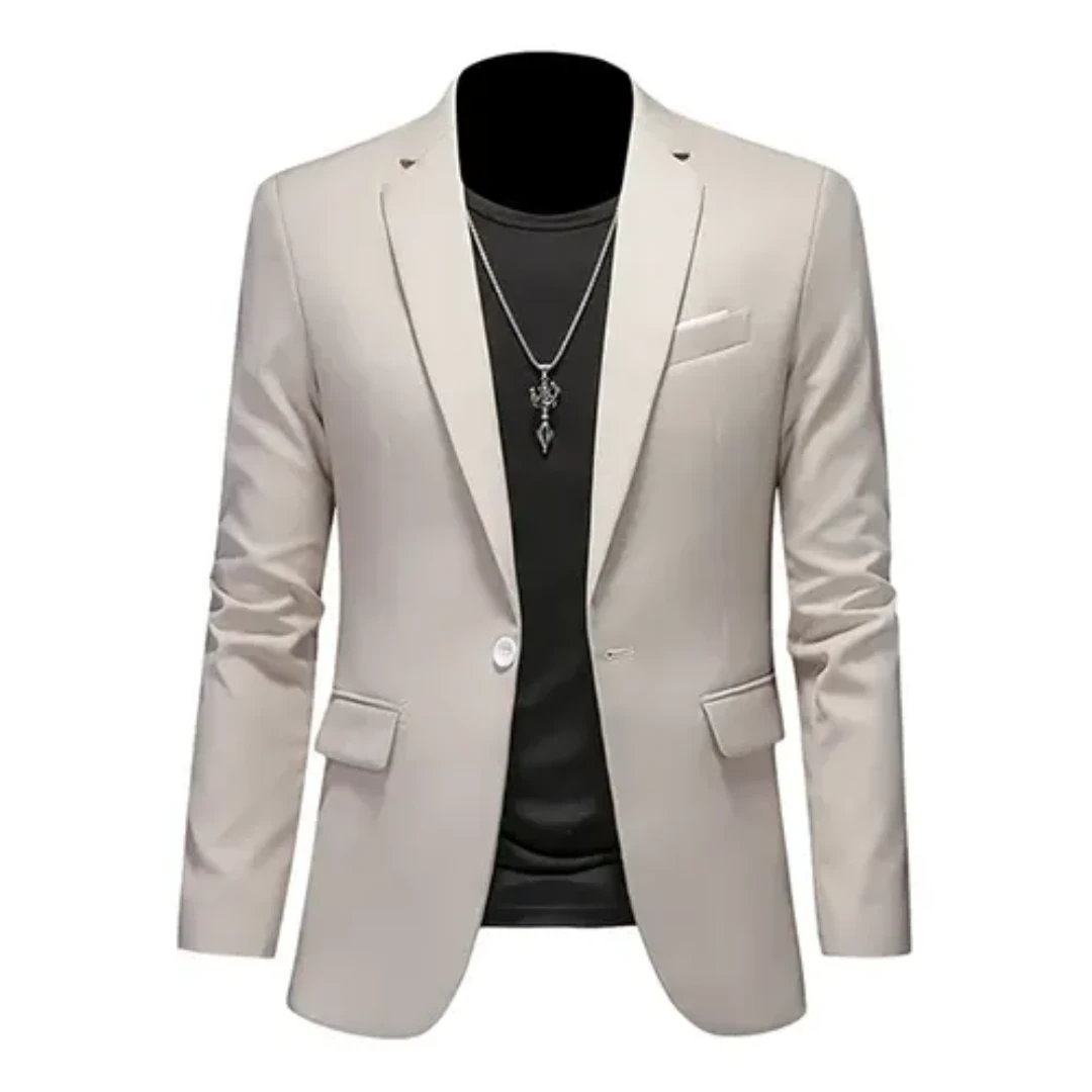 Adrien herenblazer – slim fit design met elegante snit, hoogwaardige stof en perfecte pasvorm voor zakelijke en formele gelegenheden.