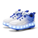 LED licht rolschaats schoenen – verlichte USB sneakers voor kinderen, comfortabel en veilig met kleurrijk design, ideaal voor plezier en buitenactiviteiten.