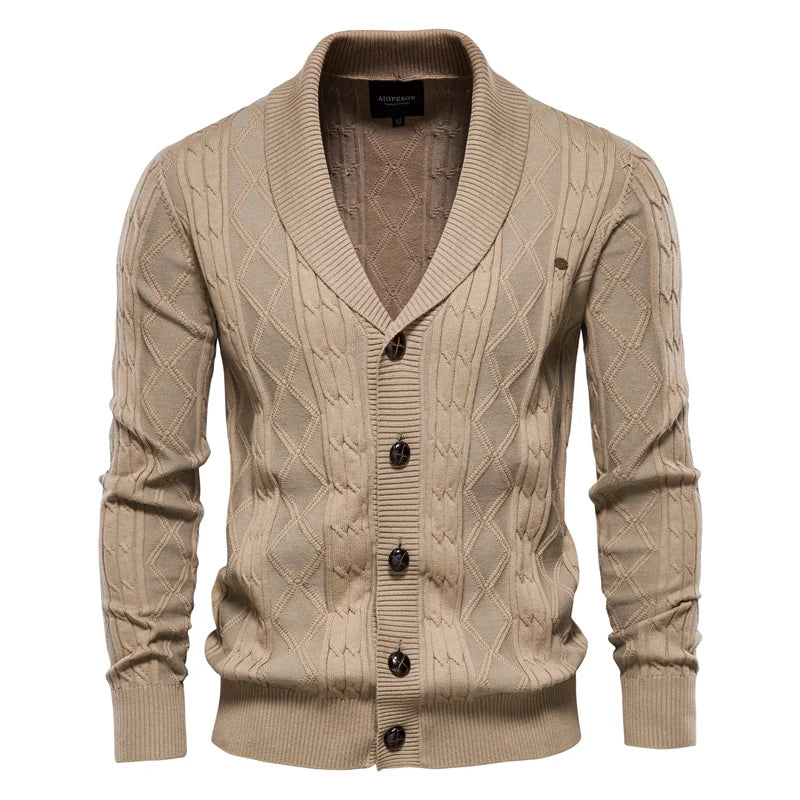 Heren cardigan – stijlvol en tijdloos met knoopsluiting. Perfect voor een klassieke, comfortabele look in elke garderobe.
