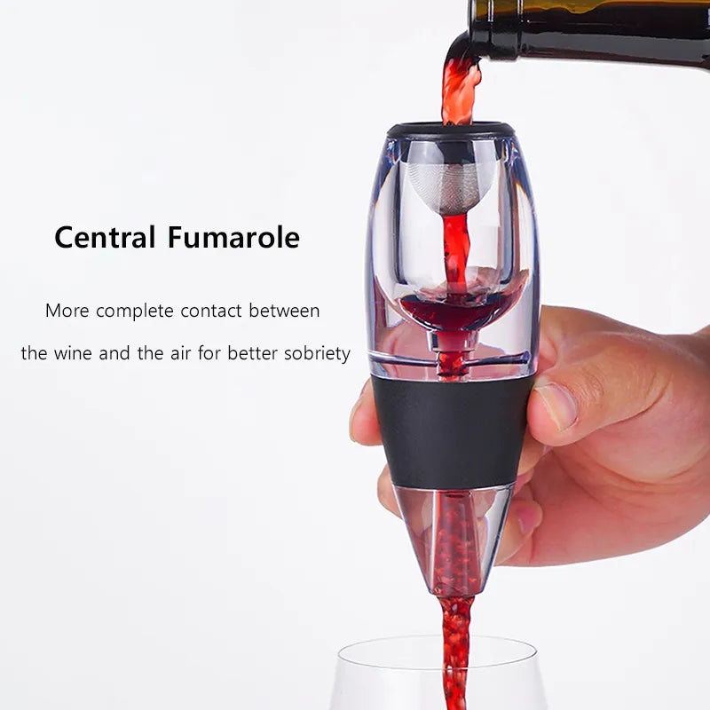 Wijnbeluchter met filter – optimaliseert de smaak en aroma van wijn voor een vollere en rijkere drinkervaring.