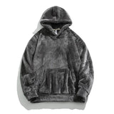 Fleece hoodie – vintage stijl met zachte, warme stof en comfortabele pasvorm voor een trendy en casual look.