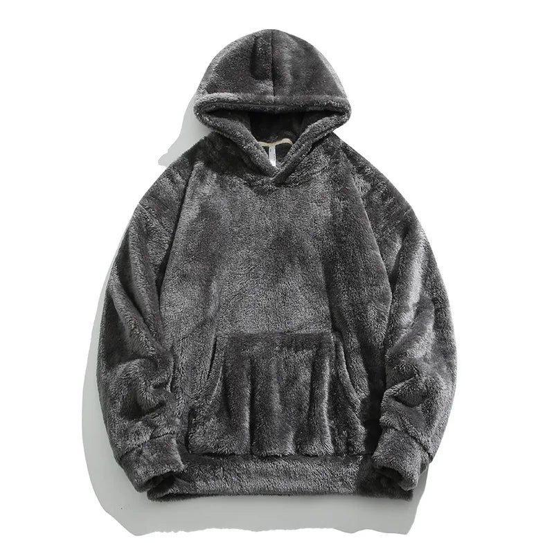 Fleece hoodie – vintage stijl met zachte, warme stof en comfortabele pasvorm voor een trendy en casual look.