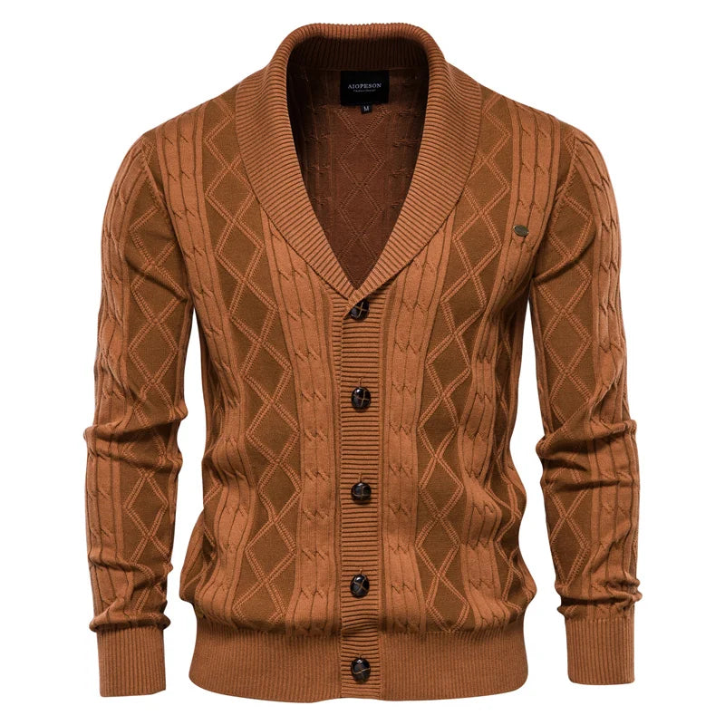 Heren cardigan – stijlvol en tijdloos met knoopsluiting. Perfect voor een klassieke, comfortabele look in elke garderobe.
