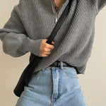Lucia gebreide damestrui – warme en zachte trui met comfortabele pasvorm, ideaal voor casual winterlooks en stijlvolle laagjes.