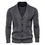 Heren cardigan – stijlvol en tijdloos met knoopsluiting. Perfect voor een klassieke, comfortabele look in elke garderobe.