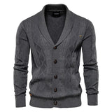 Heren cardigan – stijlvol en tijdloos met knoopsluiting. Perfect voor een klassieke, comfortabele look in elke garderobe.