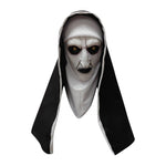 Halloween horror nonnenmasker – eng volledig gezichtsmasker van lichtgewicht materiaal, ideaal voor Halloween, horrorparty’s en verkleedfeesten.
