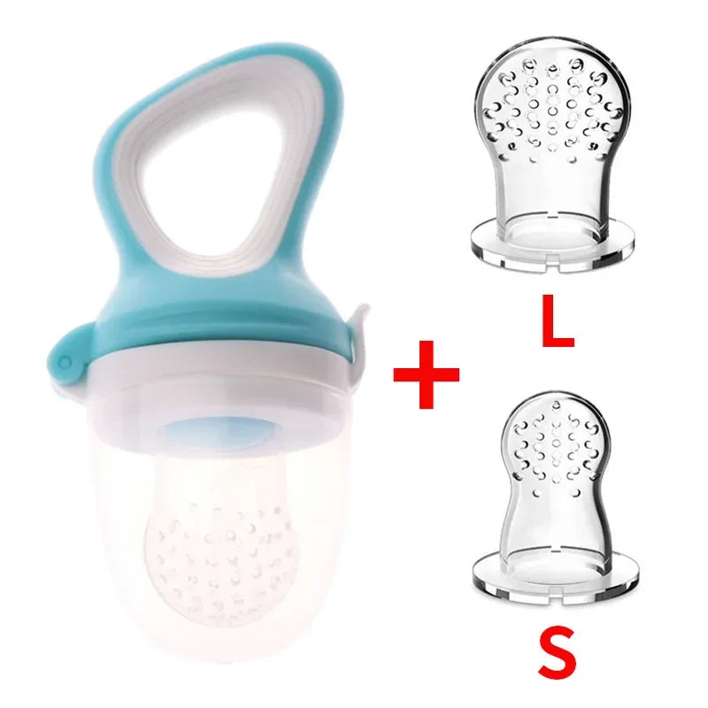 Siliconen baby fruitspeen, bijtring – verzacht het doorkomen van tandjes en biedt een veilige manier om fruit en snacks te geven. Ideaal voor je baby’s comfort en plezier.