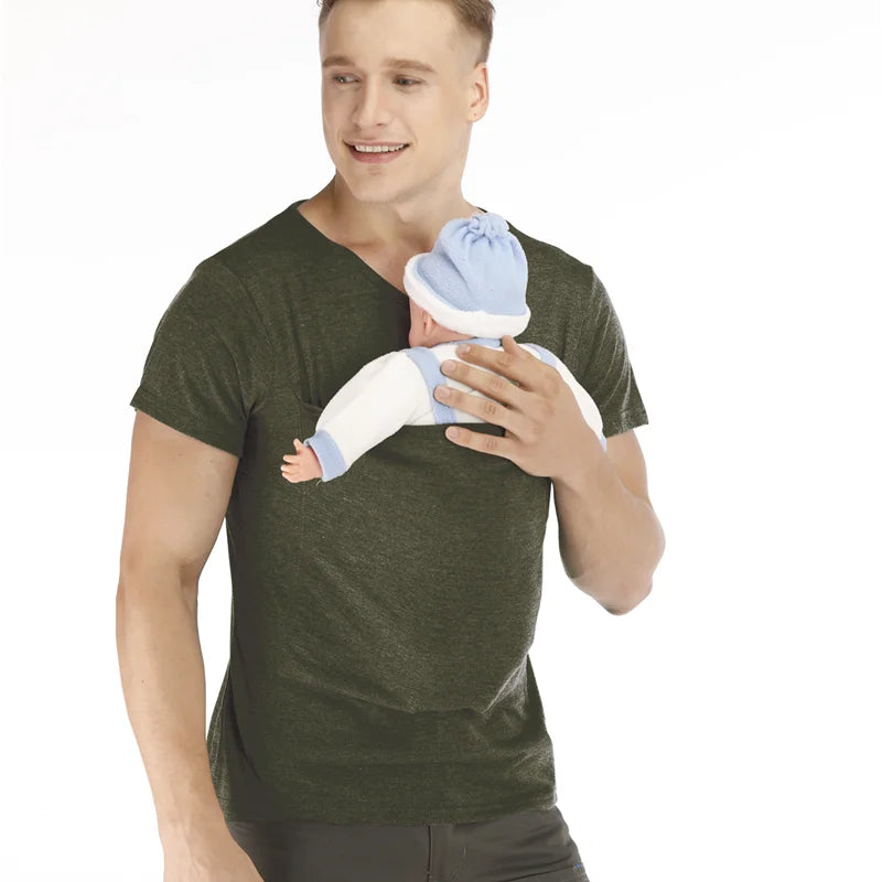Unisex Tanktop met Geïntegreerde Babydragerzak
