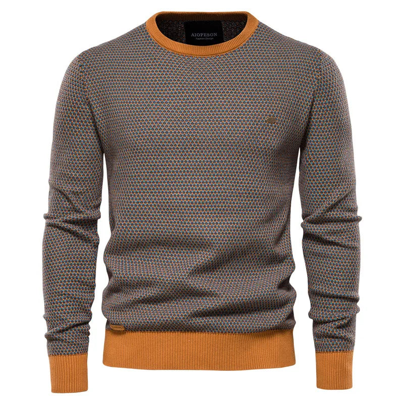 Herentrui met ruitmotief – tijdloze stijl en comfort. Ideaal voor een klassieke, modieuze uitstraling met een zachte, warme pasvorm.