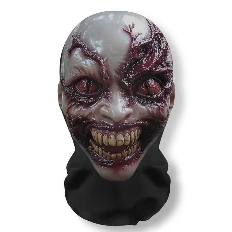 Halloween Ghost Face & skelet masker – volledig gezichtsmasker van ademend materiaal, geschikt voor Halloween, cosplay en verkleedfeesten, lichtgewicht en comfortabel.