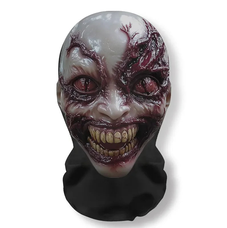 Halloween Ghost Face & skelet masker – volledig gezichtsmasker van ademend materiaal, geschikt voor Halloween, cosplay en verkleedfeesten, lichtgewicht en comfortabel.