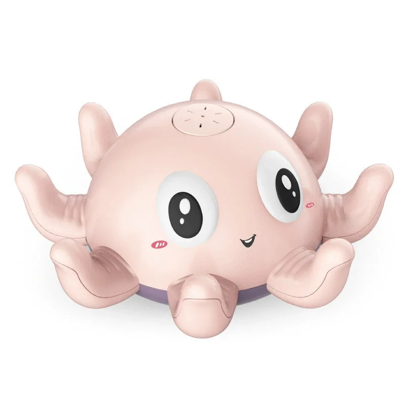 Babybadspeelgoed – elektrische octopus sproeier met muziek en LED licht voor vrolijk badplezier. Stimuleert zintuigen en maakt het baden nog leuker!