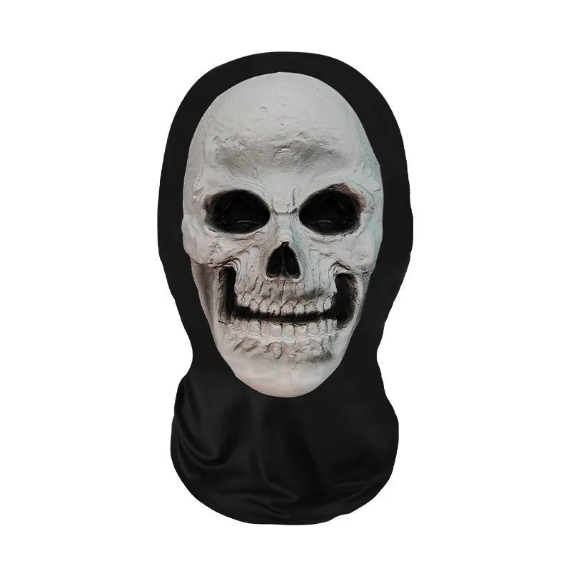 Halloween Ghost Face & skelet masker – volledig gezichtsmasker van ademend materiaal, geschikt voor Halloween, cosplay en verkleedfeesten, lichtgewicht en comfortabel.