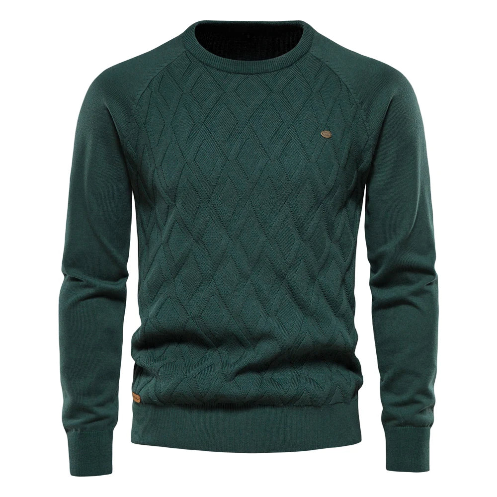 Heren trui met ruitdesign – klassiek en stijlvol voor een tijdloze look. Perfect voor een elegante, comfortabele uitstraling in elk seizoen.