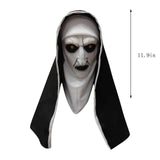 Halloween horror nonnenmasker – eng volledig gezichtsmasker van lichtgewicht materiaal, ideaal voor Halloween, horrorparty’s en verkleedfeesten.