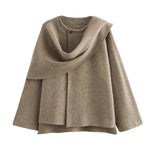Elora oversized knitted coat voor dames – comfortabele en stijlvolle gebreide jas van zachte, hoogwaardige stof, perfect voor casual en chique winterlooks.