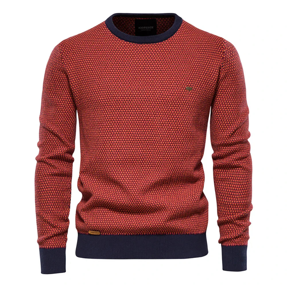 Herentrui met ruitmotief – tijdloze stijl en comfort. Ideaal voor een klassieke, modieuze uitstraling met een zachte, warme pasvorm.