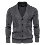 Heren cardigan – stijlvol en tijdloos met knoopsluiting. Perfect voor een klassieke, comfortabele look in elke garderobe.
