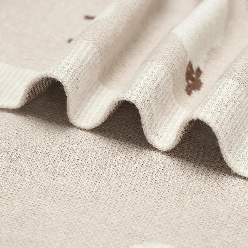 LittleSheep warme gebreide deken voor kleintjes – zachte, comfortabele en knusse deken voor veilig en cozy gebruik thuis of onderweg.