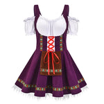Trendy Oktoberfest dirndl-jurk voor dames – moderne Beierse jurk met elegante pasvorm, stijlvolle details en hoogwaardige stof, perfect voor bierfeesten en thema-evenementen.