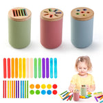 Montessori silicone sorteerspel – sensorisch educatief speelgoed, duurzaam en veilig materiaal, bevordert kleur-, vormherkenning en fijne motoriek bij kinderen.