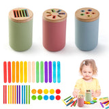 Montessori silicone sorteerspel – sensorisch educatief speelgoed, duurzaam en veilig materiaal, bevordert kleur-, vormherkenning en fijne motoriek bij kinderen.