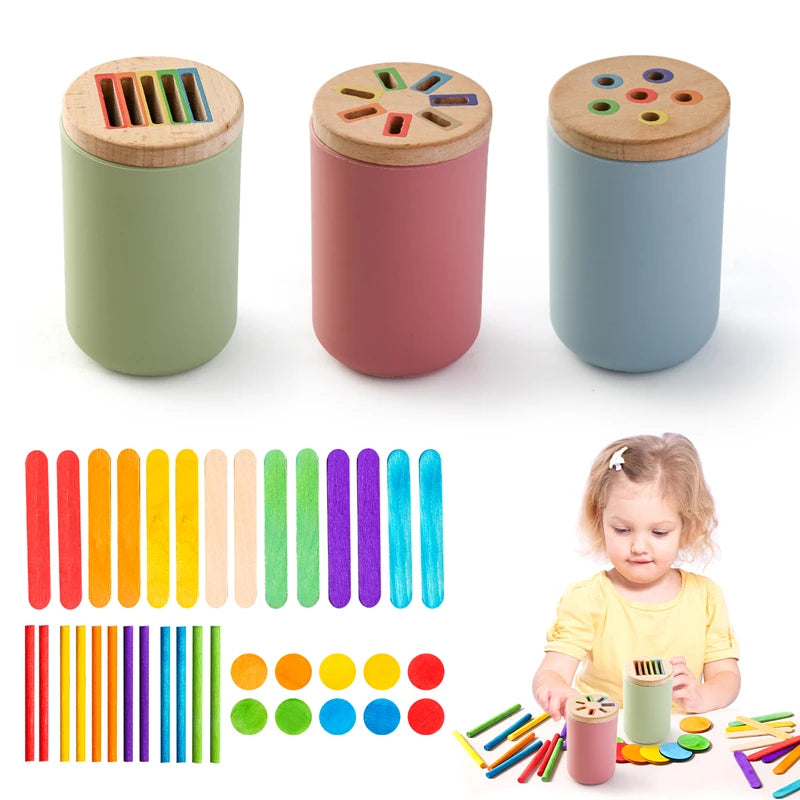 Montessori silicone sorteerspel – sensorisch educatief speelgoed, duurzaam en veilig materiaal, bevordert kleur-, vormherkenning en fijne motoriek bij kinderen.