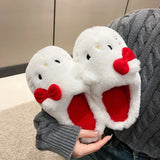 CozyKitty warme en schattige wintersloffen voor meisjes – zachte, comfortabele sloffen met lieve kattenprint voor warme voetjes.