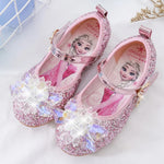 SparklePrincess glinsterende meisjesschoenen met zilveren roos en kristalaccenten – elegante en comfortabele schoenen voor feestelijke gelegenheden en speciale momenten.