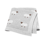 LittleSheep warme gebreide deken voor kleintjes – zachte, comfortabele en knusse deken voor veilig en cozy gebruik thuis of onderweg.