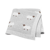 LittleSheep warme gebreide deken voor kleintjes – zachte, comfortabele en knusse deken voor veilig en cozy gebruik thuis of onderweg.