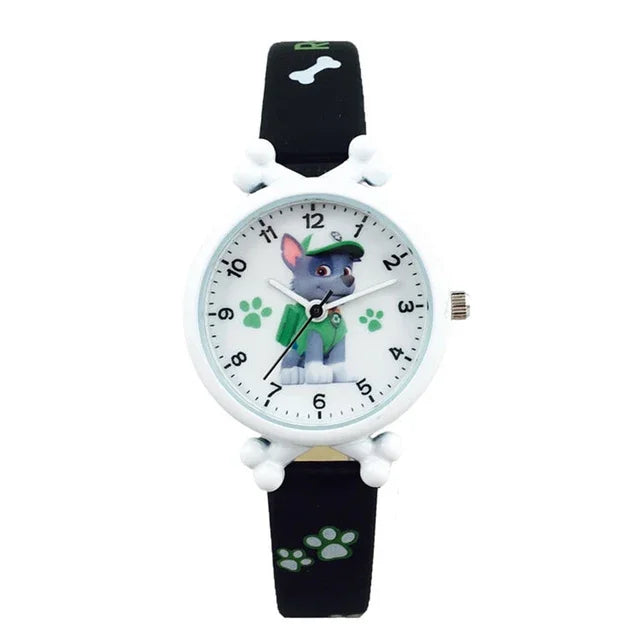 Paw Patrol kinderhorloge met wijzers – kleurrijk en stevig horloge met favoriete helden, ideaal om kloklezen te leren voor jonge kinderen.
