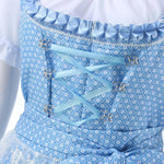 Trendy Oktoberfest dirndljurk – midi damesjurk met modern Beiers ontwerp, flatterende pasvorm en stijlvolle details, perfect voor bierfeesten en thema-evenementen.