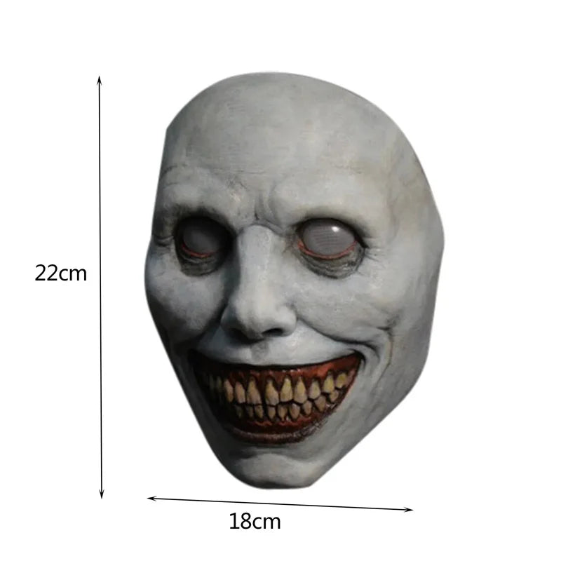 Halloween spookmasker – enge Ghost Face voor volwassenen en tieners, volledig gezichtsmasker van lichtgewicht materiaal, perfect voor Halloween, verkleedfeesten en cosplay.