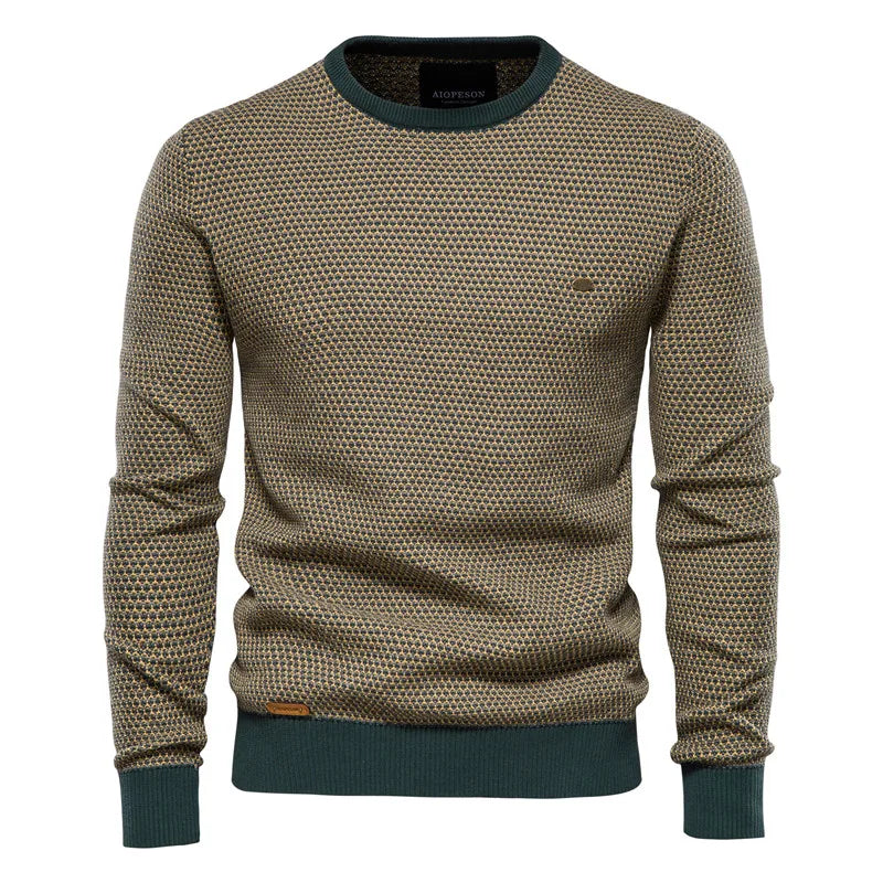 Herentrui met ruitmotief – tijdloze stijl en comfort. Ideaal voor een klassieke, modieuze uitstraling met een zachte, warme pasvorm.