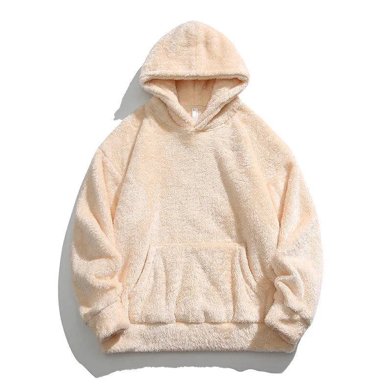 Fleece hoodie – vintage stijl met zachte, warme stof en comfortabele pasvorm voor een trendy en casual look.
