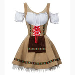 Trendy Oktoberfest dirndl-jurk voor dames – moderne Beierse jurk met elegante pasvorm, stijlvolle details en hoogwaardige stof, perfect voor bierfeesten en thema-evenementen.