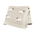 LittleSheep warme gebreide deken voor kleintjes – zachte, comfortabele en knusse deken voor veilig en cozy gebruik thuis of onderweg.