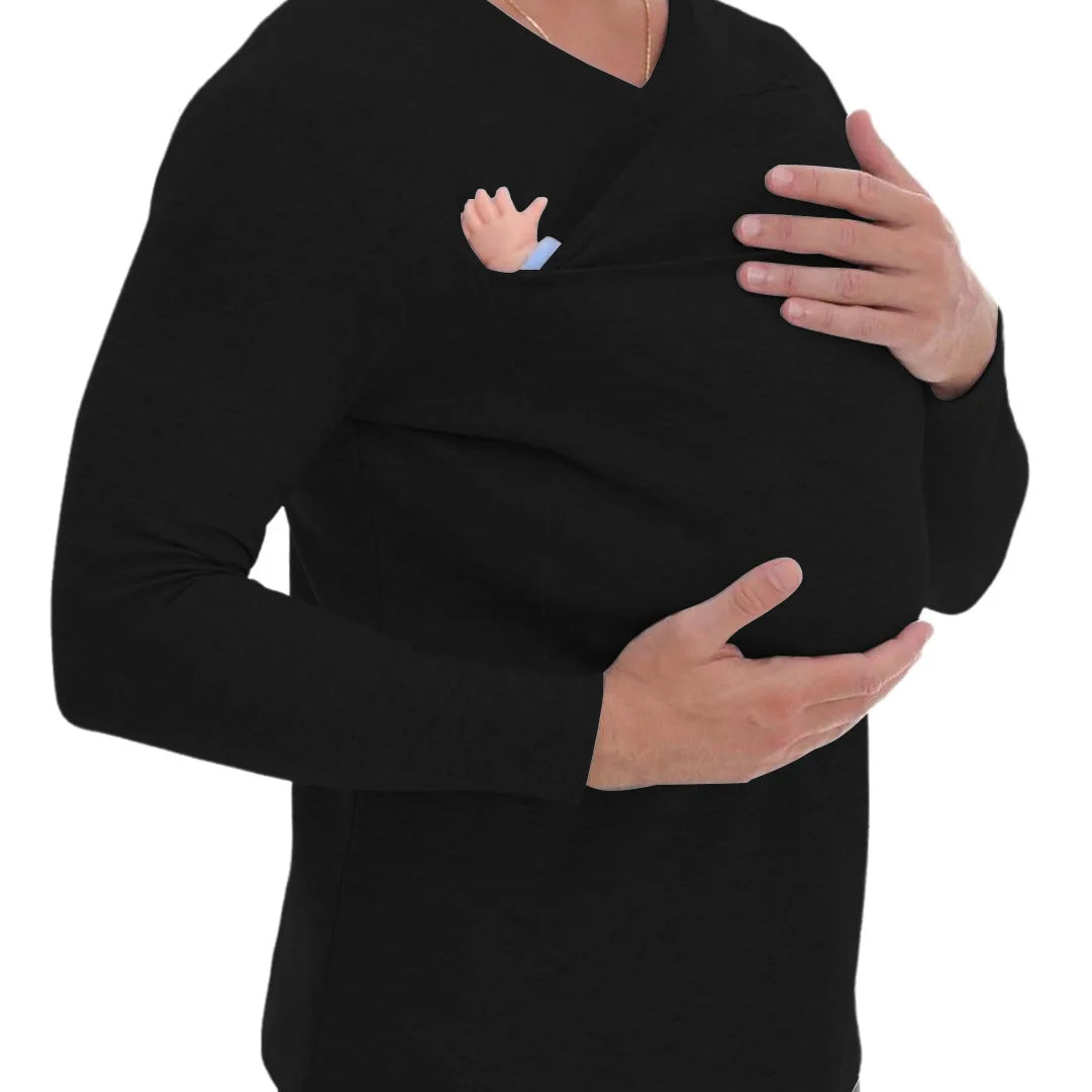 T-Shirt met Geïntegreerde Babydragerzak