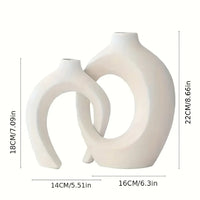 Keramische design vaas set – moderne en stijlvolle decoratie voor bloemen, droogbloemen en pluimen, perfect voor elk interieur.