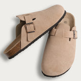 CityStride suède sandalen voor dames – comfortabele en stijlvolle zomersandalen met zachte voetbedden, perfect voor dagelijks gebruik en warme dagen.