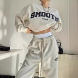 Tweedelige Joggingset met Opdruk en Wijde Broek