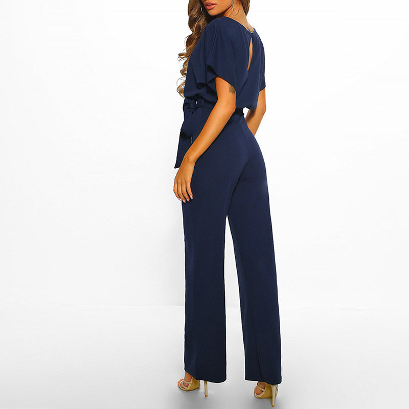 Isabella stijlvolle dames jumpsuit in diverse kleuren – zachte stof, elegante pasvorm en modieuze look voor speciale gelegenheden.