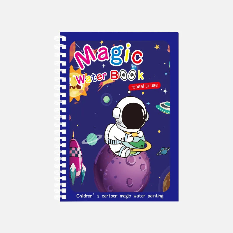 Magisch watertekenboek – herbruikbaar Montessori kleurboek voor eindeloos tekenplezier. Ideaal voor de creatieve ontwikkeling van je kind, zonder rommel.