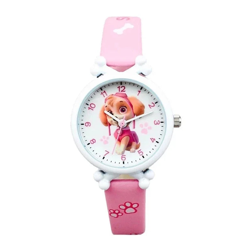 Paw Patrol kinderhorloge met wijzers – kleurrijk en stevig horloge met favoriete helden, ideaal om kloklezen te leren voor jonge kinderen.