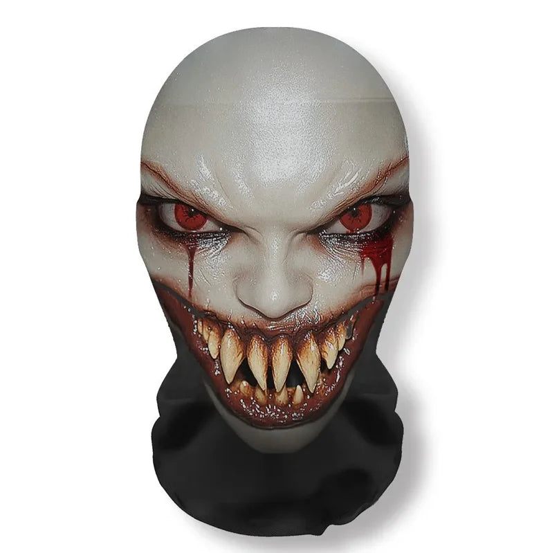 Halloween Ghost Face & skelet masker – volledig gezichtsmasker van ademend materiaal, geschikt voor Halloween, cosplay en verkleedfeesten, lichtgewicht en comfortabel.