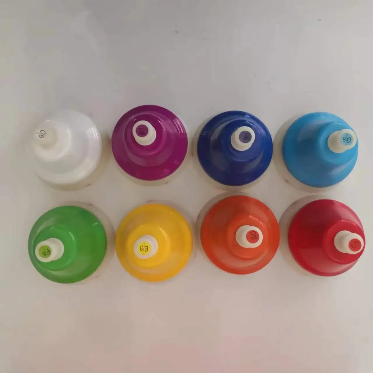 Regenboog klokkenset muzikaal speelgoed met 8 toontjes voor kinderen – stimuleert muzikale ontwikkeling, gehoor en creatief spel op een kleurrijke en veilige manier.