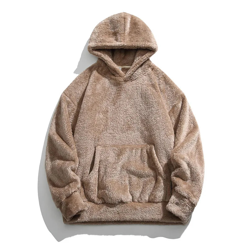 Fleece hoodie – vintage stijl met zachte, warme stof en comfortabele pasvorm voor een trendy en casual look.