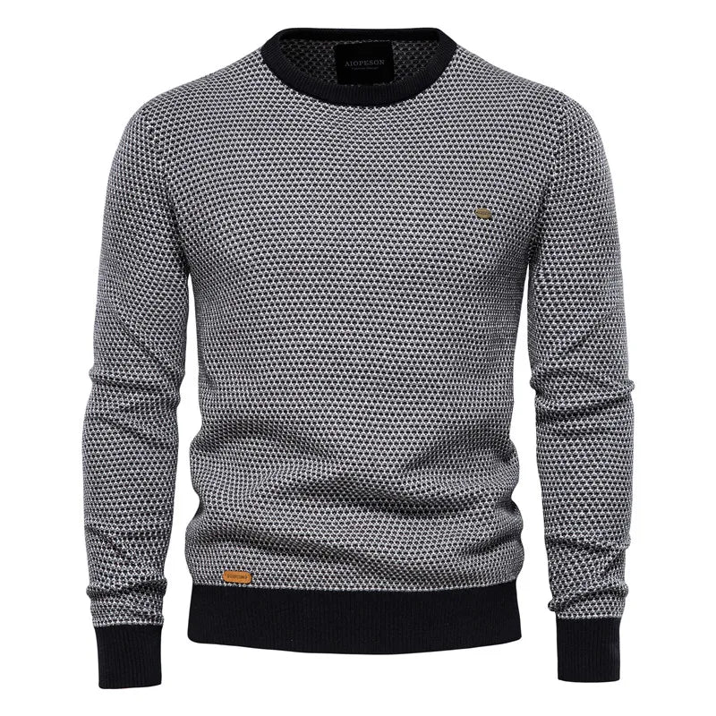 Herentrui met ruitmotief – tijdloze stijl en comfort. Ideaal voor een klassieke, modieuze uitstraling met een zachte, warme pasvorm.